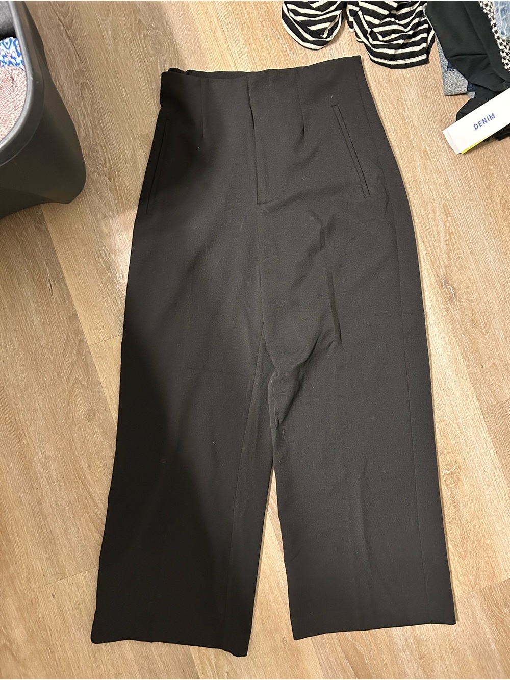 Zara Black Wide Leg Pants